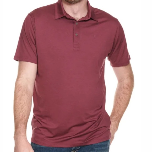 Ariat ARIATTEK Burgundy Polo Shirt - Picture 1 of 10